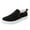 Black, variant on NOKIO Men'S Slip-On Canvas Shoes Men'S Slip-On Canvas Shoes Men'S Slip-On Walking Shoes Mens Fashion Solid Color Canvas Flat Bottom Comfortable Running Casual Shoes