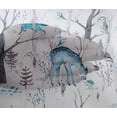 thumbnail image 5 of oneOone Viscose Chiffon Light Blue Fabric Deer Dress Material Fabric Print Fabric By The Yard 42 Inch Wide, 5 of 6