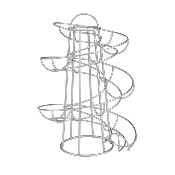 WDOplteas Estante Almacenamiento en Espiral Creativo para Encimera (plateado)