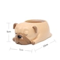 thumbnail image 3 of Dog Flowerpot Resin Succulent Planter Decorative Flower Pot Desk Mini Ornament (Pug), 3 of 6