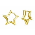 thumbnail image 1 of 2 Aretes Oro 14k Arracadas Estrella para Mujer Xtellar dorado, 1 of 4