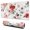 White, variant on Golden Floral Art Print Large Mouse Pad, Keyboard & Mouse Desk Mat for Home Office, Laptop Work, Gaming & Desktop Decor, 31.5 x 11.8 in