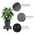 thumbnail image 3 of OUNONA Grey Indoor Flowerpot Base Tray to Protect Floors and Keep Clean, 1 Piece Plant Saucer, 3 of 8
