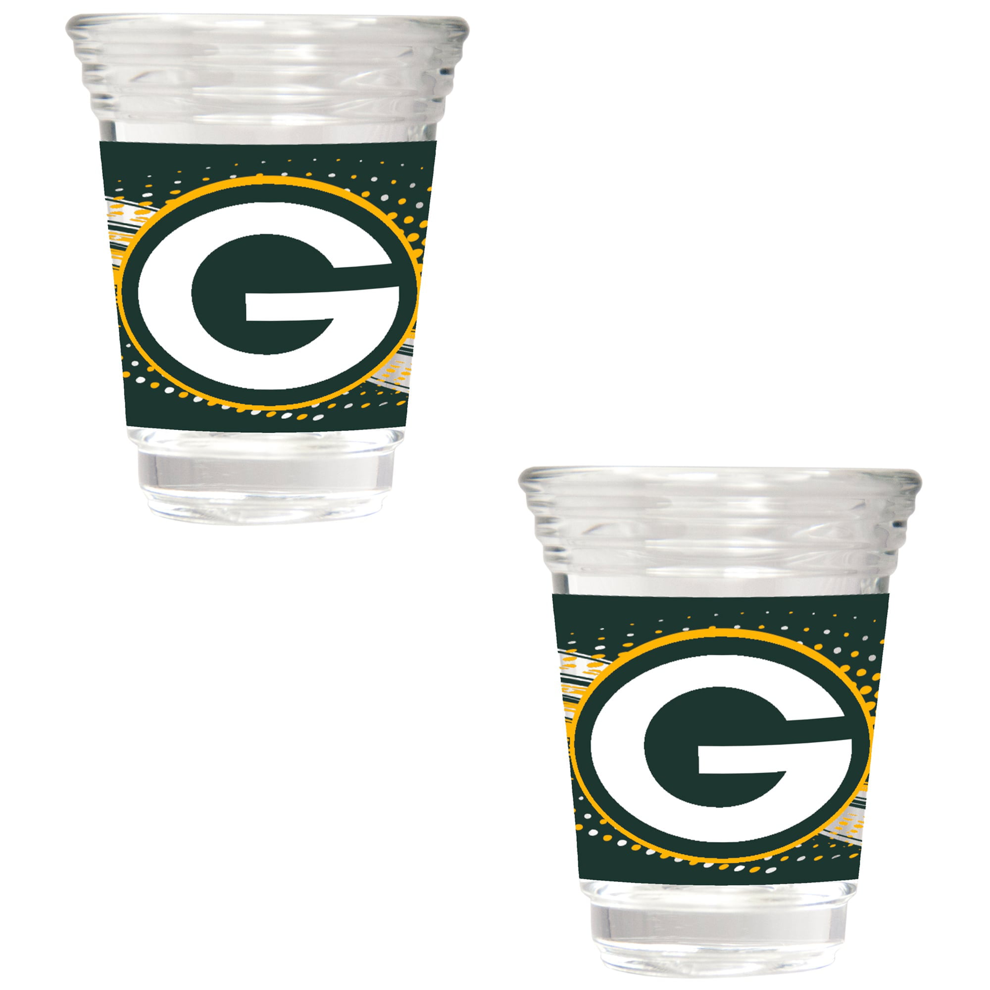 Green Bay Packers 2Piece 2oz. Party Shot Glass Set