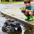 thumbnail image 6 of Rechargeable Off Road Remote Control Car, 4WD All Terrain RC Vehicle with LED Lights Treaded Tires Full Directional Steering for Indoor Outdoor Use, 6 of 8