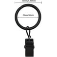 thumbnail image 2 of 60 Pack Rustproof Round Curtain Rings 1.26 Inch Inner Diameter Solid Steel Curtain Drape Sliding Eyelet Rings Drapery Rings Window Hardware Clip Rings, 2 of 5