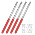 thumbnail image 1 of Uxcell 4-Pack Telescopic Handheld Flagpoles, 5.2ft/1.6m Stainless Steel Handheld Portable Extendable Flagpole [Red], 1 of 7