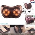 thumbnail image 1 of Heating massage cushion, Shiatsu wellness massager with 8 rollers, kneading back neck body, Relax massage device, 1 of 4