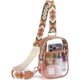 thumbnail image 1 of Bolso bandolera transparente para mujer, bolso bandolera transparente con correas ajustables para deportes, eventos, conciertos, 1 of 5