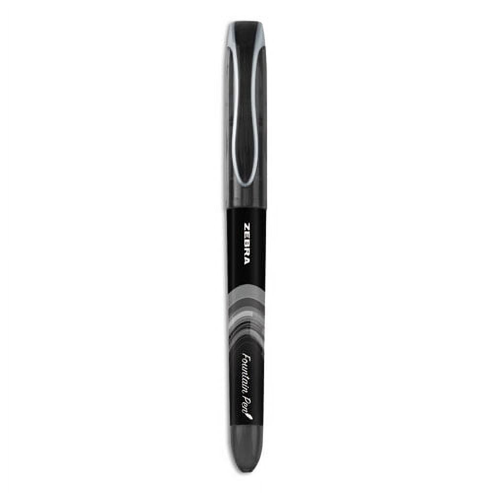 Fountain Pen, Fine 0.6 Mm, Black Ink, Black, Dozen | Bundle of 5 Dozen