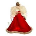 thumbnail image 6 of Kurt Adler UL 10-Light 16-Inch Red and Ivory Angel Treetop, 6 of 8