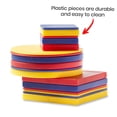 thumbnail image 2 of Set de geometría hand2mind Plastic Attribute Blocks Preescolar, 2 of 4