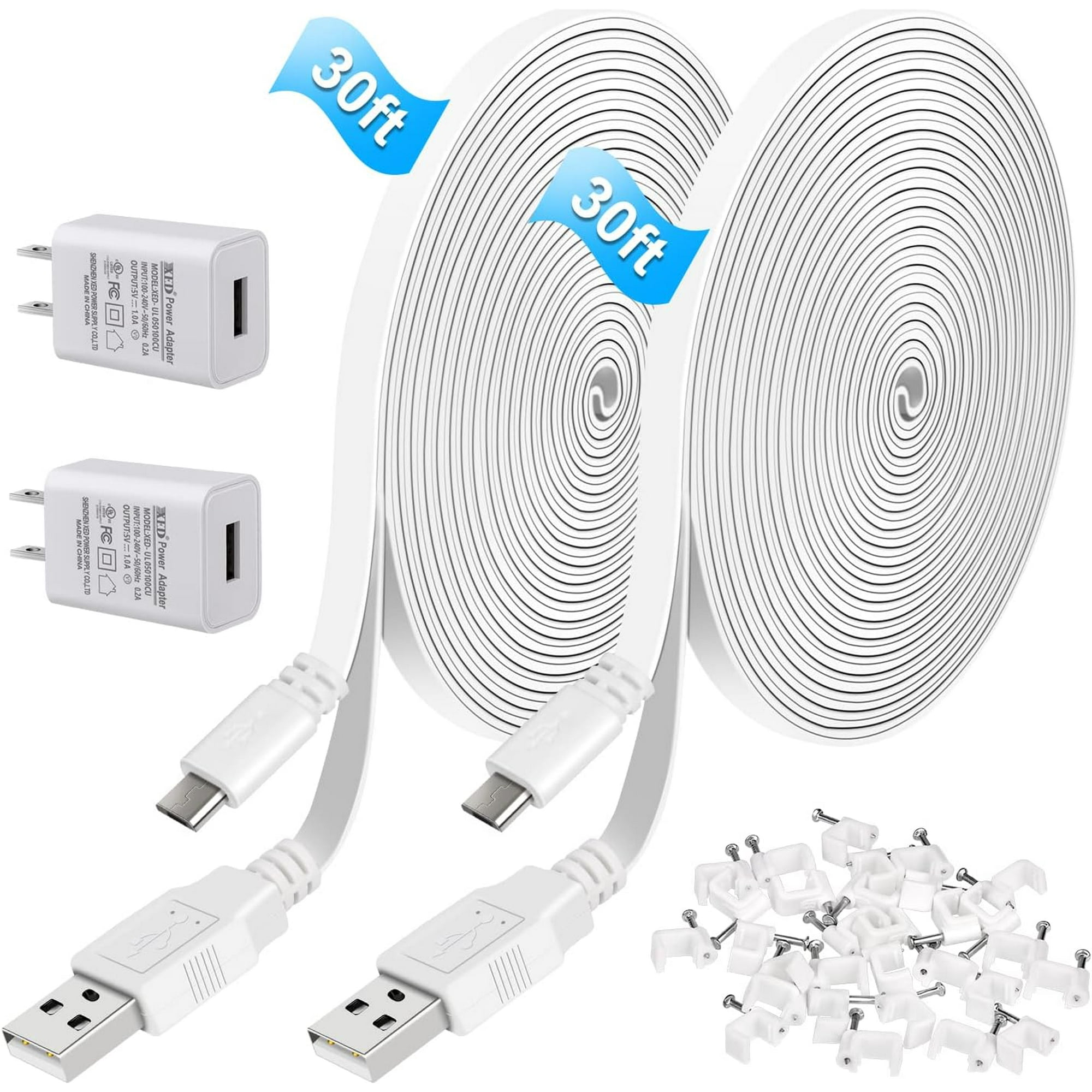 30ft/9m Power Extension Cable for Wyze Cam V3,WyzeCam Outdoor,Wyze