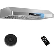30" Under Cabinet Range Hood 30 inch,Stainless Steel Ducted/Ductless Range Hood with Touch/Gesture/Remote Control,700CFM & 3-Speed Kitchen Stove Vent Hood,Baffle Filters,3 Air Vents