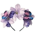 thumbnail image 2 of WCJM All Saints' Day Flower Headband for Women Butterfly Tea Fascinators Hat Halloween Costume Headpiece Flower Headband for Women Butterfly Tea Fascinators Hat Halloween Costume Headpiece, 2 of 7