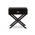 thumbnail image 3 of Baxton Studio Curtice Modern And Contemporary Black 1-Drawer Wooden End Table, 3 of 7