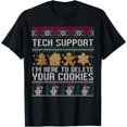 thumbnail image 1 of Tech-Support Je Suis Là pour Effacer Vos Cookies T-Shirt de Noël - comme sur l'Image - TG, 1 of 2