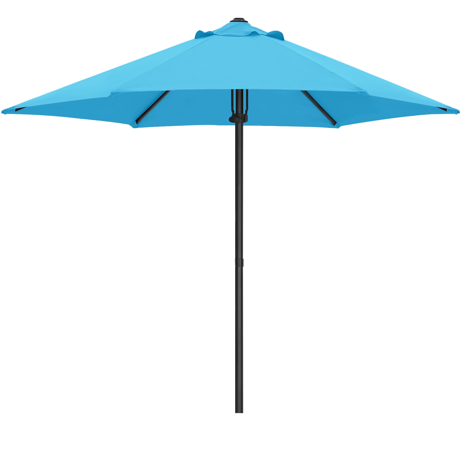 ABCCANOPY 7.5ft Outdoor Market Hand Push Patio Umbrella,12+Colors, Turquoise