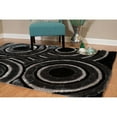 thumbnail image 4 of Westfield Home  Posh Shari Black Ultra Plush Shag Area Rug 1'10 x 3'1 2' x 3', 4 of 4