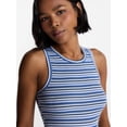 thumbnail image 4 of No Boundaries Ribbed High Neck Tank Top, Women's XXS-XXL, 4 of 5