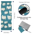 thumbnail image 4 of Tiny Teeth Yoga Towel with Storage Bag, 72.8"x26.8" - Suitable for Yoga, Pilates, Fitness, etc. - Yoga Towel, Yoga Towels, Yoga Mat Towel, 4 of 6