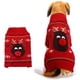 thumbnail image 1 of Suéter para perro, suéter de invierno para perro, suéter con patrón navideño, abrigo de punto de invierno, ropa para mascotas, suéter de moda, regalo para perro (rojo L) ER, 1 of 5