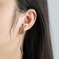 thumbnail image 4 of Sonducket Bonitos pendientes de zorro, pendientes largos de aleación, pendientes colgantes de animales, pendientes colgantes de esmalte de zorro, Ropa, zapatos y accesorios Miscelánea Numero 3 Sonducket AP006900-03, 4 of 6