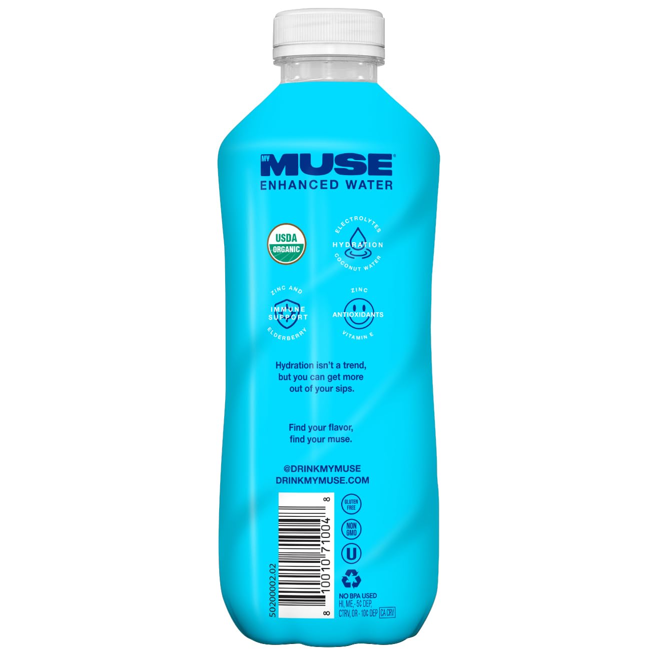 Pack of 12, My Muse Super Berry Enhanced Water, 16.9 fl oz