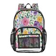 thumbnail image 6 of Iauyy Clear Backpack Heavy Duty PVC Transparent Backpack for College Workplace, Spring Floral Patterns, 6 of 8