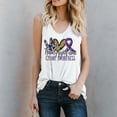 thumbnail image 2 of Hauts d'Été pour Femmes 2023 Mode Décontractée T-shirt Col en U Imprimé Blouse, 2 of 4