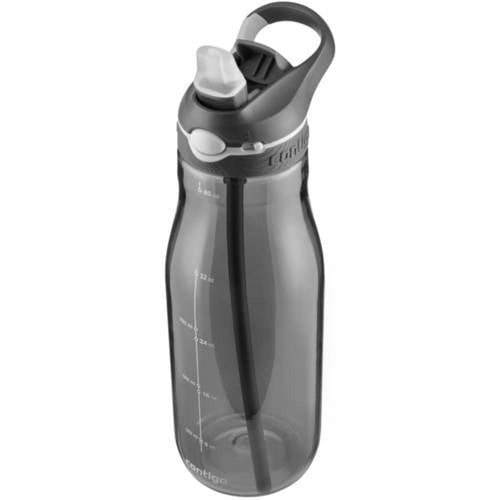 Contigo Ashland Chill 20 oz Silver and Gray Solid Print Stainless Steel Water  Bottle with Straw and Wide Mouth Lid 