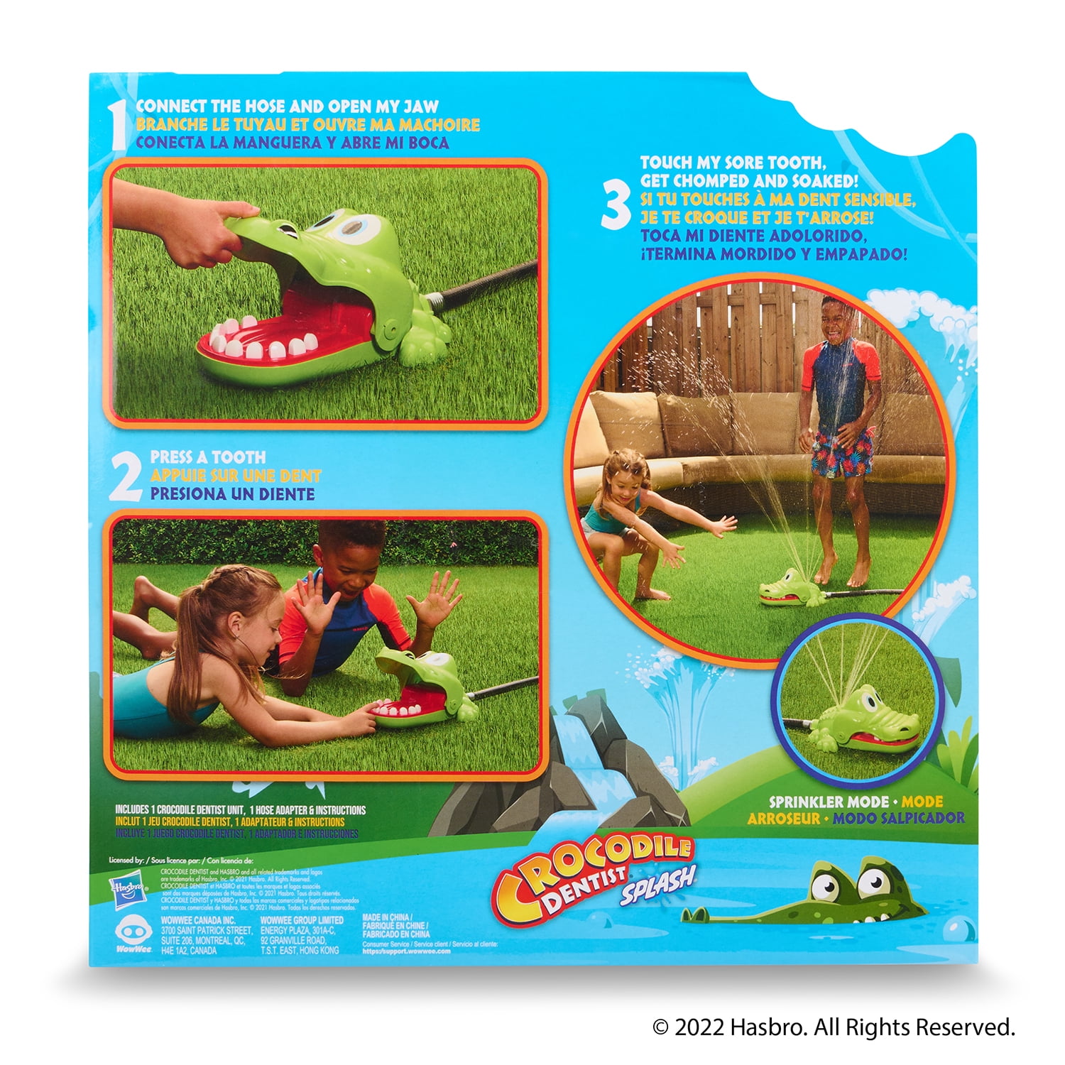 Hasbro Crocodile Dentist Splash Game Outdoor Lawn Game