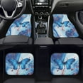 thumbnail image 2 of Renewold Butterfly Marble Blue Car Floor Mats All Weather Protection Car Carpets Non-Slip Auto Rugs Auto Accessories Universal Fit Car SUV Truck Van Sedan, 2 of 7