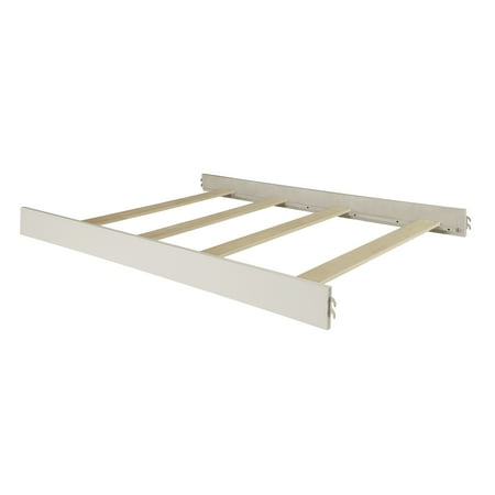 UPC: 0811048036100 | Evolur Convertible Crib Wooden Full Size Bed Rail Glazed Brush White