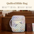 thumbnail image 4 of FOR U DESIGNS Hummingbird Flower Pattern Bible Cover Case Quilted Bible Carrying Case Washable Bible Organizer Cases Carrying Organizer Bag for Bible Study/Daily Use,, 4 of 7