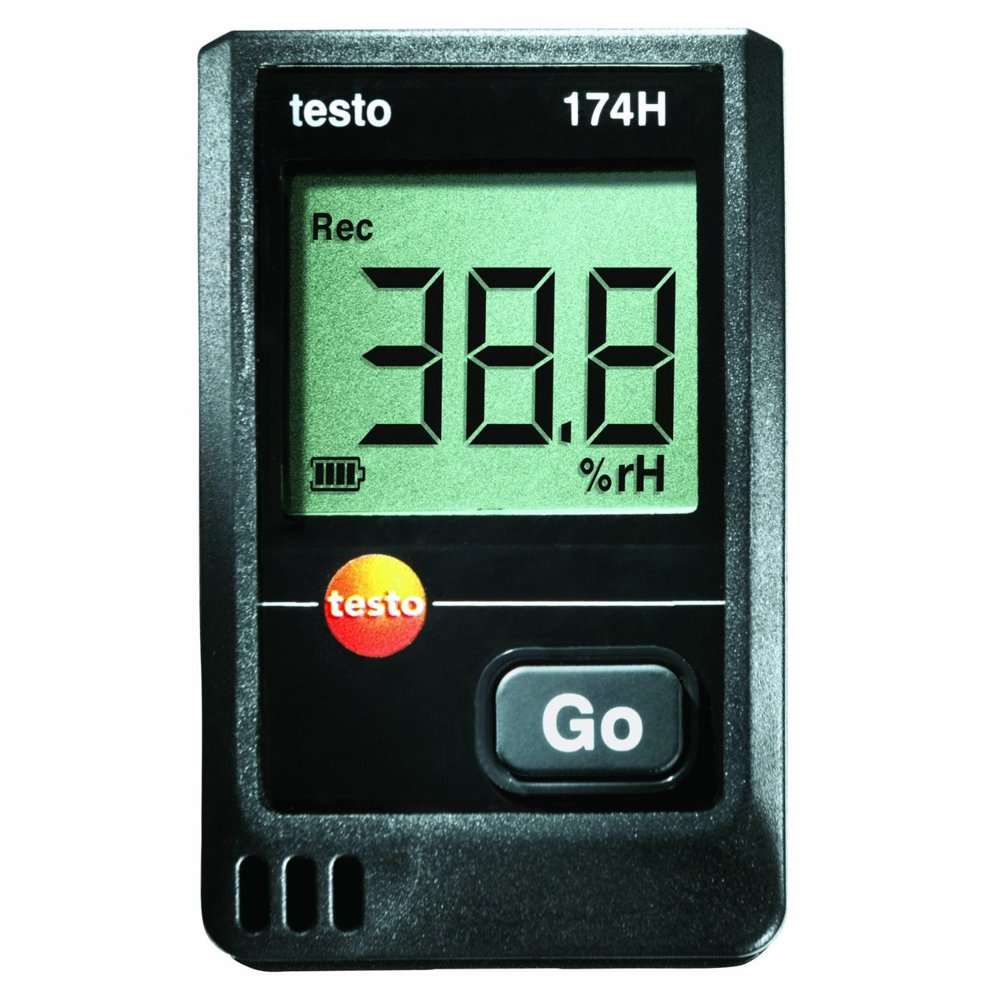 Testo 174H 2Channel Temperature/Humidity Data Logger with wall holder