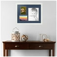 thumbnail image 2 of ArtToFrames Collage Photo Picture Frame with 1 - 8x10 and 2 - 4x6 Openings, Framed in White with Midnight Blue and Black Mats (CDM-3966-78), 2 of 8