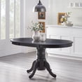 thumbnail image 4 of Simple Living  Carolina Farmhouse Solid Wood Dining Table with Leaf Grey/Walnut Walnut Finish, Painted French Country, Farmhouse, Country, 4 of 5