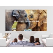 VANKYO Leisure 3 1080P Supported Mini Projector with 65000 Hours Lamp Life, LED Portable Projector Support 200 Display, Compatible with TV Stick, PS4, HDMI, VGA, TF, AV and USB (White)