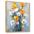 thumbnail image 2 of Designart "Vivid Tulip Color Expression" Tulip Floater Framed Wall Art Living Room, 2 of 5