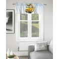 thumbnail image 2 of School Bus Curtain Valances for Windows Treatment Tier Curtains, Modern Yellow Truck Back to School Curtain Short Valance Curtain Rod Pocket Curtains for Kitchen Living Room, 54x18 in, 2 of 6