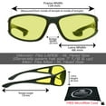 thumbnail image 2 of proSPORT BIFOCAL Sunglass Night Readers Yellow Sport Wrap Around Men Women, 2 of 5