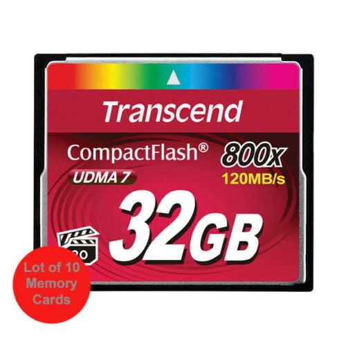 TS32GCF800 Transcend 32GB CompactFlash Memory Card 800x 