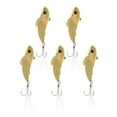 thumbnail image 1 of S SERENABLE 5pcs Sequins Spoon Fishing Lure Casting Jigging Bass Bait VIB Gold, 1 of 9