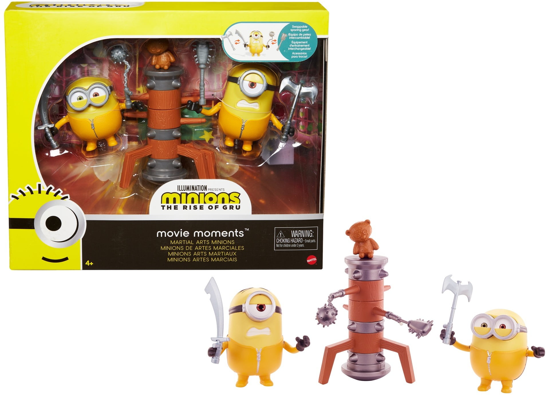 Minions The Rise Of Gru Movie Moments Martial Arts Minions Training Set Toy For 4 Years And Up Walmart Com Walmart Com