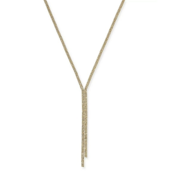 THALIA SODI Gold-Tone Rhinestone Lariat Necklace