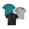 thumbnail image 1 of Atlas For Men - Camiseta Diseño Impreso para Hombre - Pack de 3 (Gris, Negro, Verde), 1 of 6