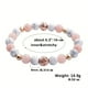 thumbnail image 3 of Pulsera de doble capa de piedra blanca de cristal para mujer | Piedras preciosas de emperador coloridas | Cierre de imán | Joyería de moda multicolor | Diseño elegante en capas | 1 pieza, 3 of 5