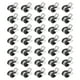 thumbnail image 1 of Uxcell Abrazaderas de Cable de 10mm (2/5"), 50 Pcs Abrazaderas de Tubo Aisladas de Acero Inoxidable 304 Recubiertas de Caucho para Instalación de Tubos, Cables y Alambres, Negro, 1 of 1