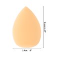 thumbnail image 2 of Unique Bargains 1 Set Reusable Teardrop Face Makeup Sponge for Bedrooms Orange Yellow Hydrophilic Polyurethane, 2 of 5
